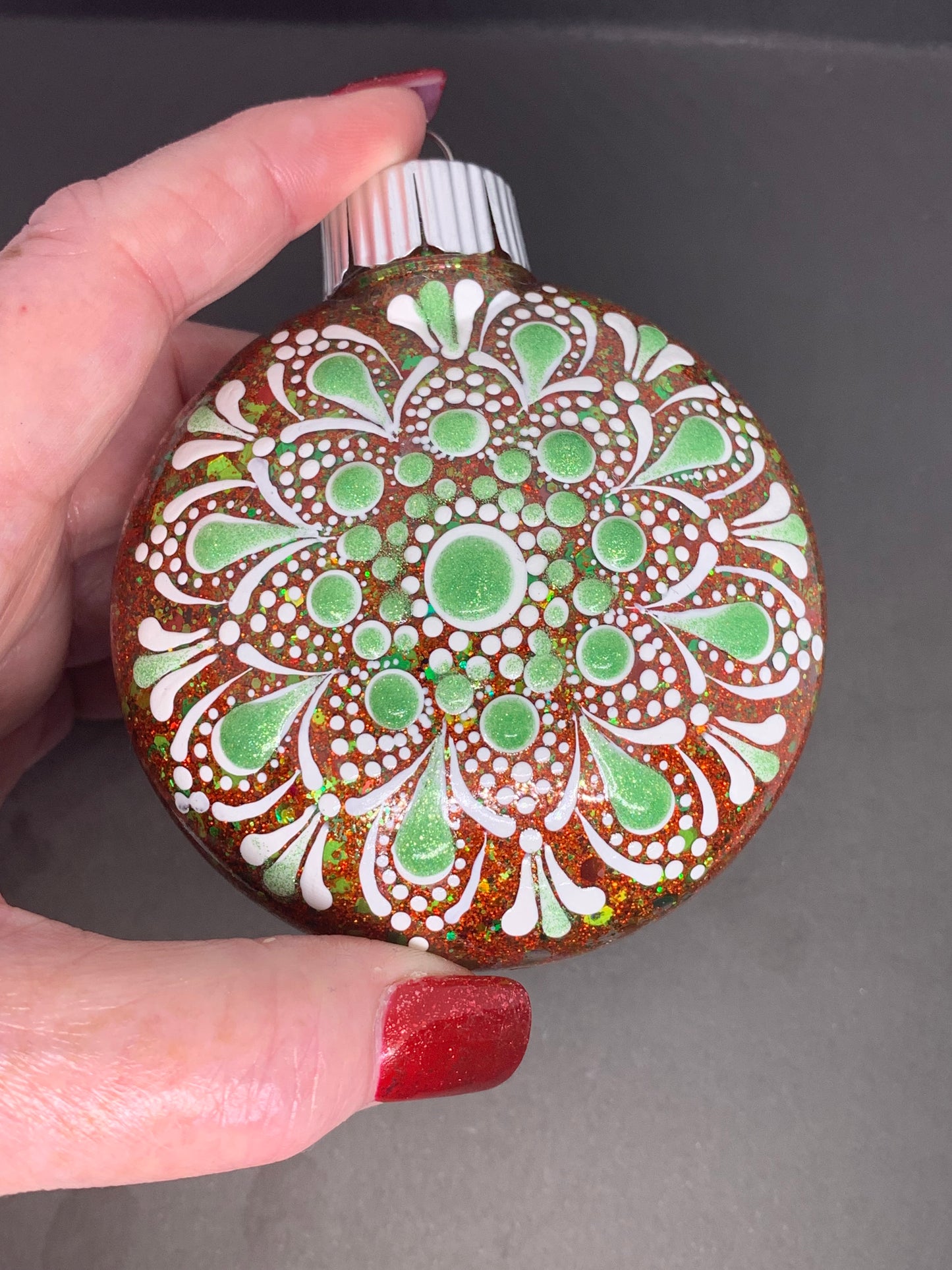 Christmas Ornament -Red & Green/ Red