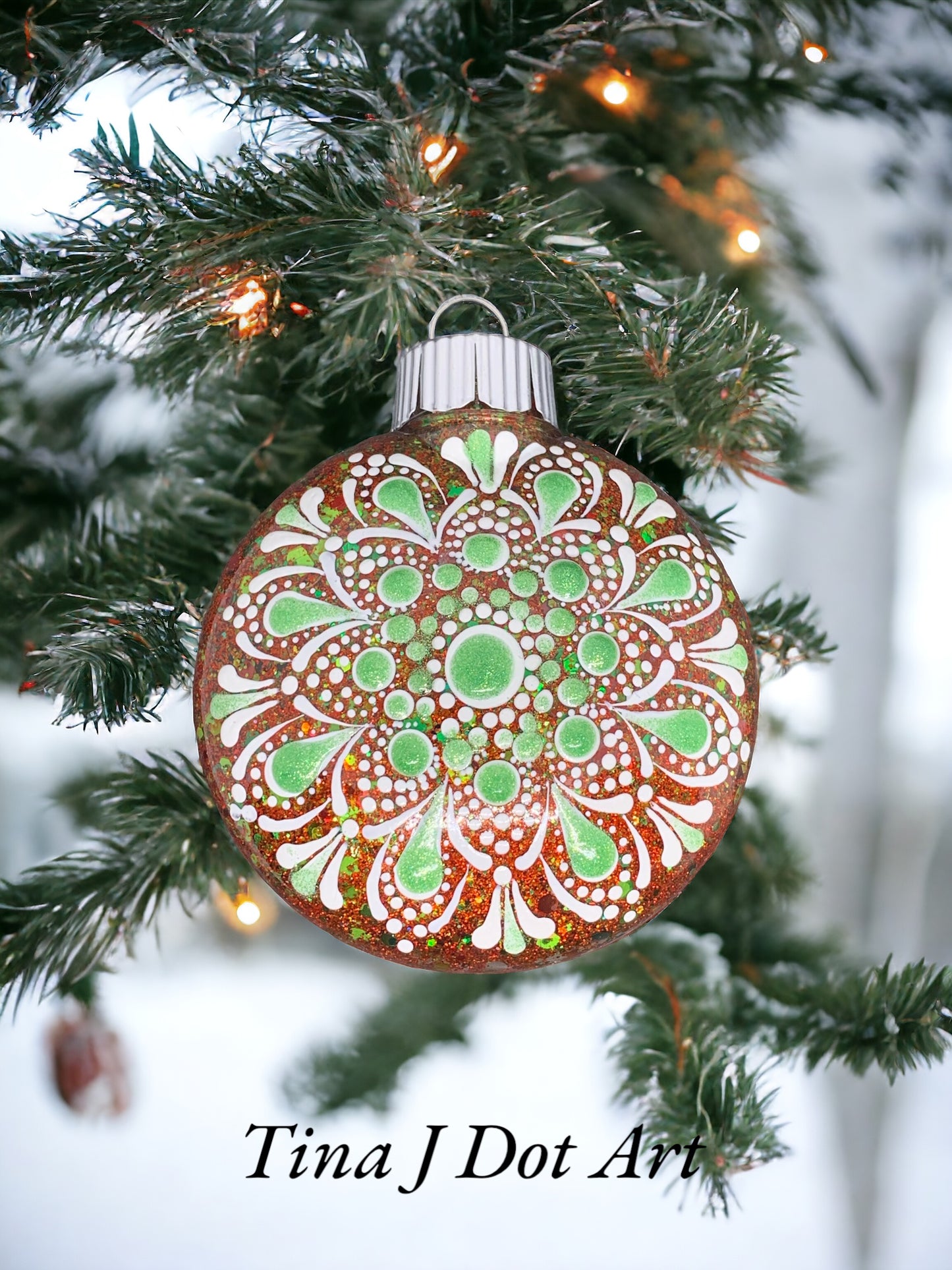 Christmas Ornament -Red & Green/ Red